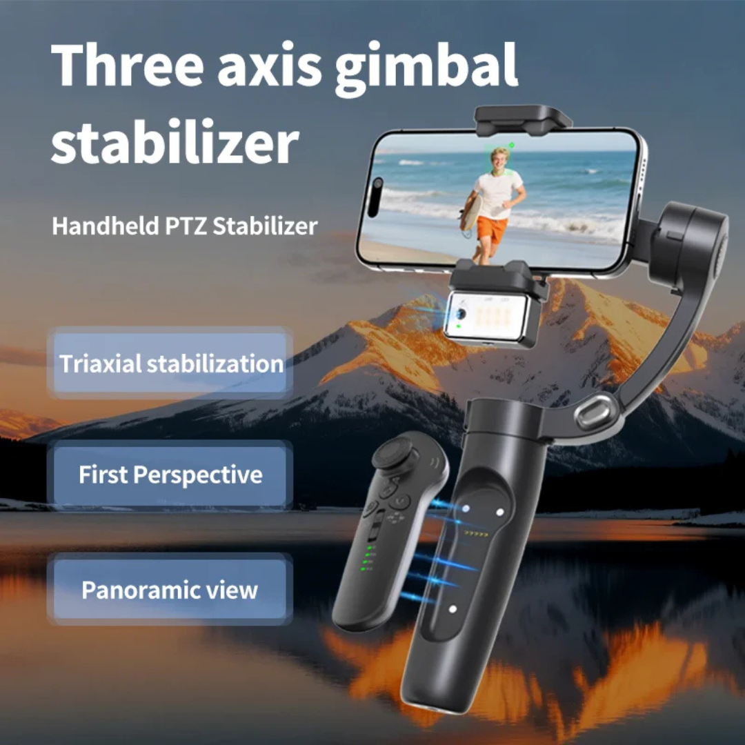 Smartphone Gimbal Stabilizer 3-Axis Tracking with Gesture Control