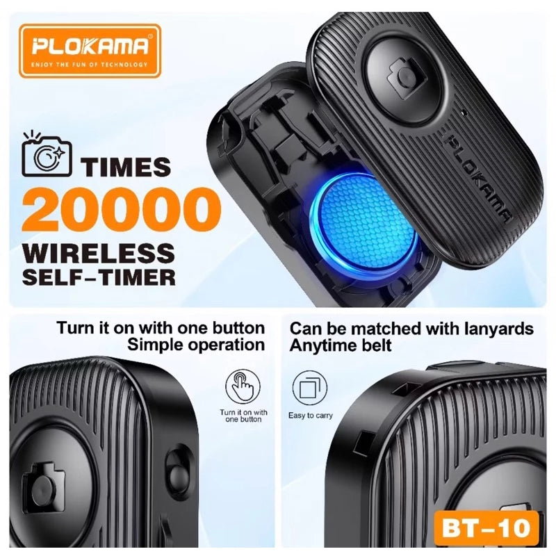 Plokama Bluetooth Selfie Remote Shutter