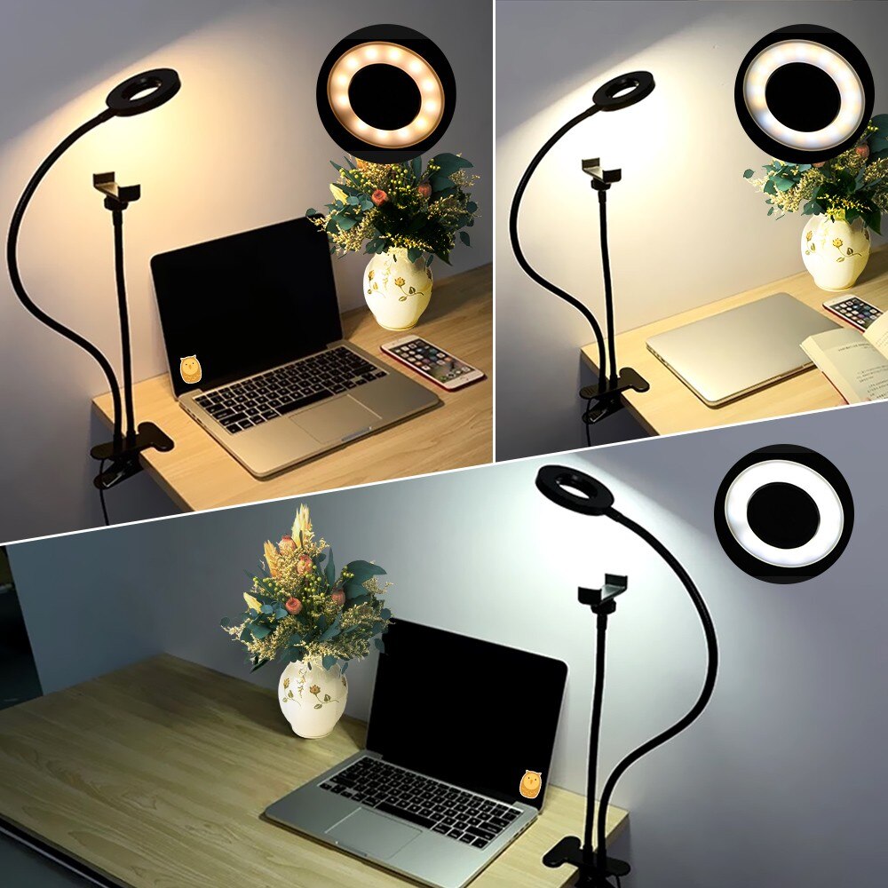 2 in 1 Led Selfie Ring Light with Phone Holder