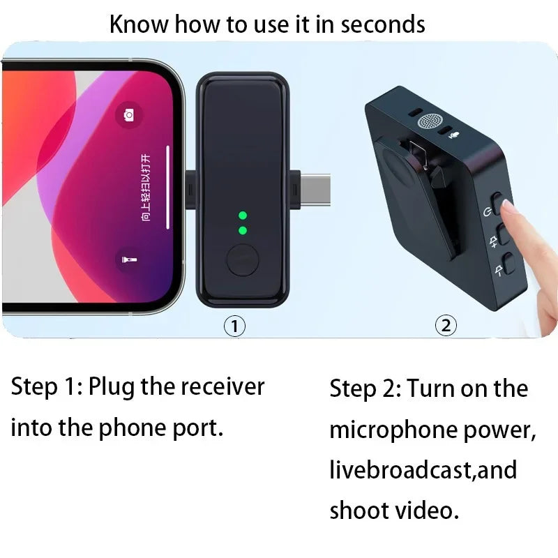 Wireless Microphone Type-C and  IPhone