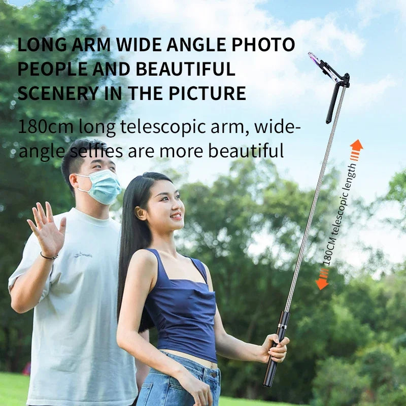 6 in 1 Selfie Stick Tripod with Bluetooth Remote