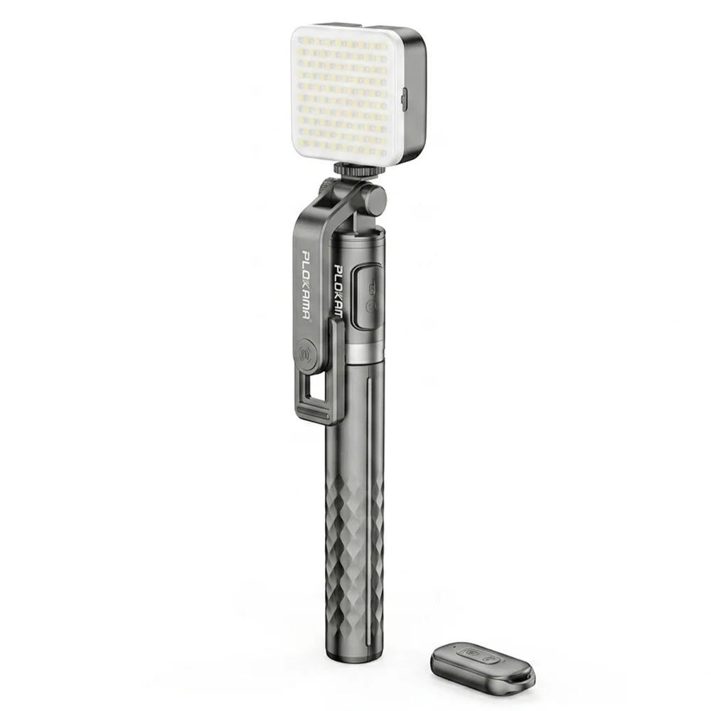 Plokama LIVE-T7 Pro 170cm LED Selfie Stick Tripod