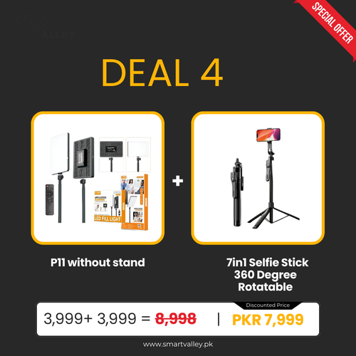 Deal 4(7in1 Selfie Stick 360 Degree Rotatable+P11 without stand)