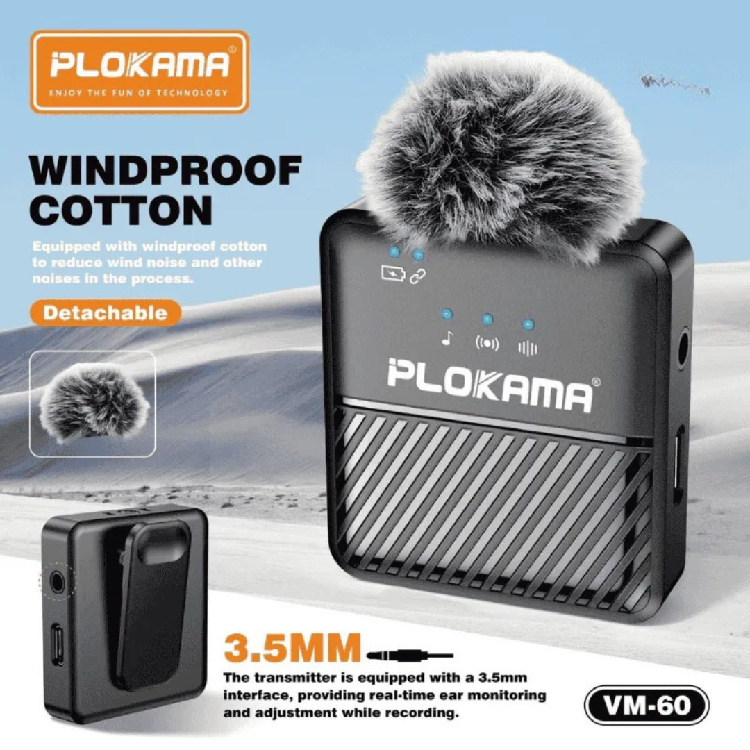 Plokama Wireless Lavalier Microphone