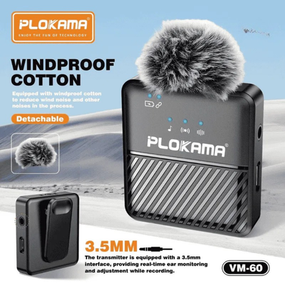 Plokama Wireless Lavalier Microphone