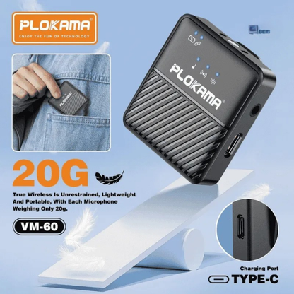 Plokama Wireless Lavalier Microphone