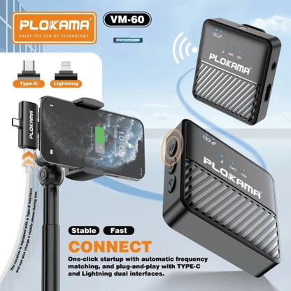 Plokama Wireless Lavalier Microphone