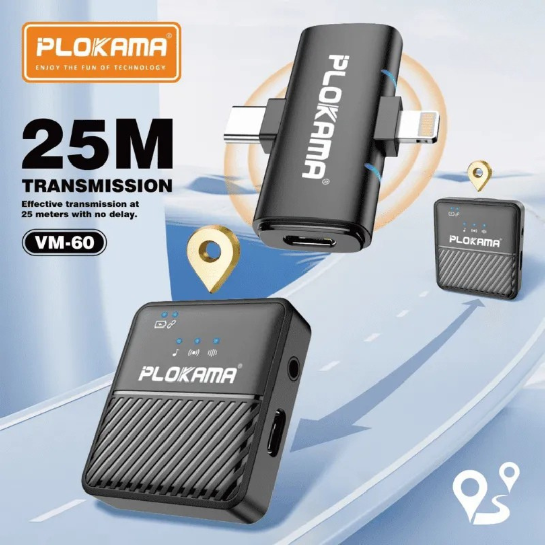 Plokama Wireless Lavalier Microphone