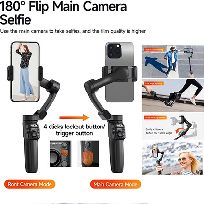 TOKQI M05 3-Axis AI Smartphone Gimbal Stabilizer
