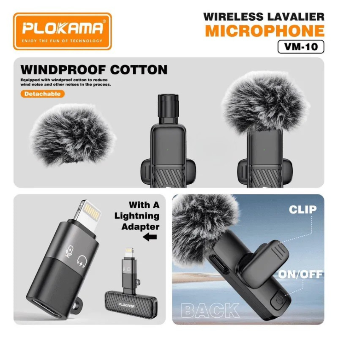 Plokama VM-10 Wireless Lavalier Microphone