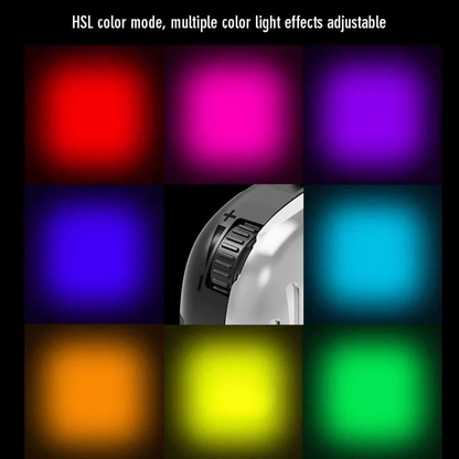 RGB Rechargeable Camera & Mobile LED Light with Clip