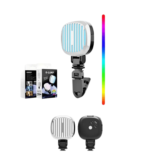RGB Rechargeable Camera & Mobile LED Light with Clip