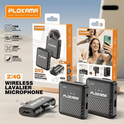 Plokama Wireless Lavalier Microphone