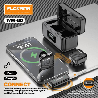 PLOKAMA WM-80 Wireless Lavalier Microphone