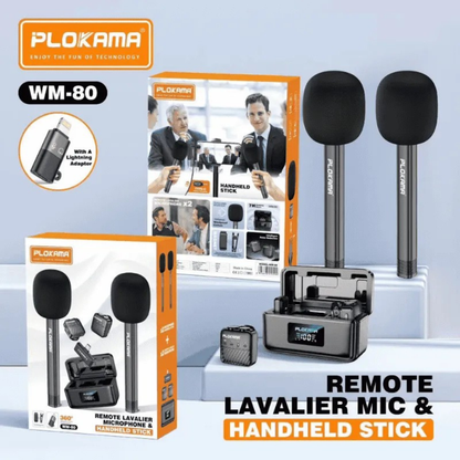 PLOKAMA WM-80 Wireless Lavalier Microphone