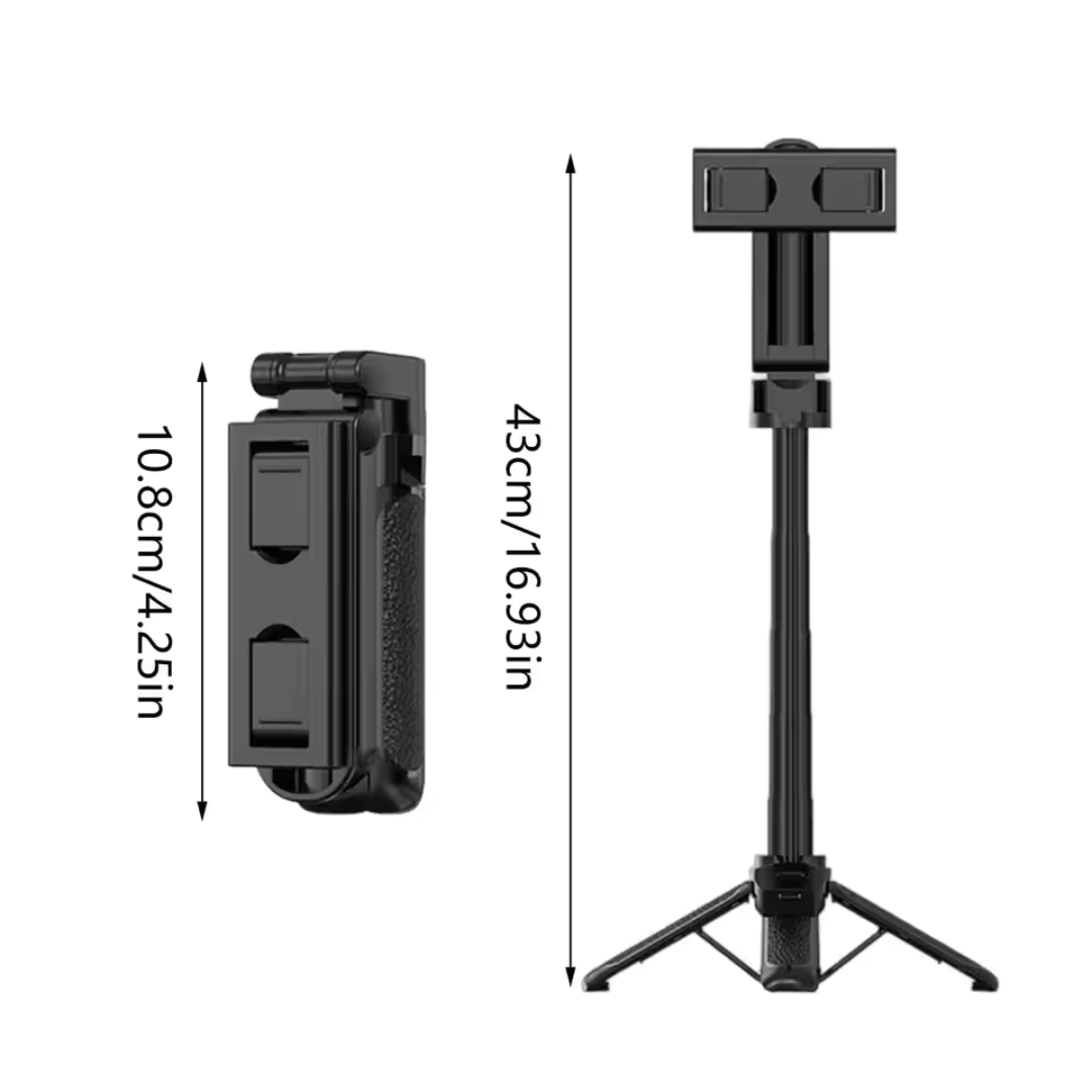 Handle Tripod Selfie Stick  With Wireless Remote