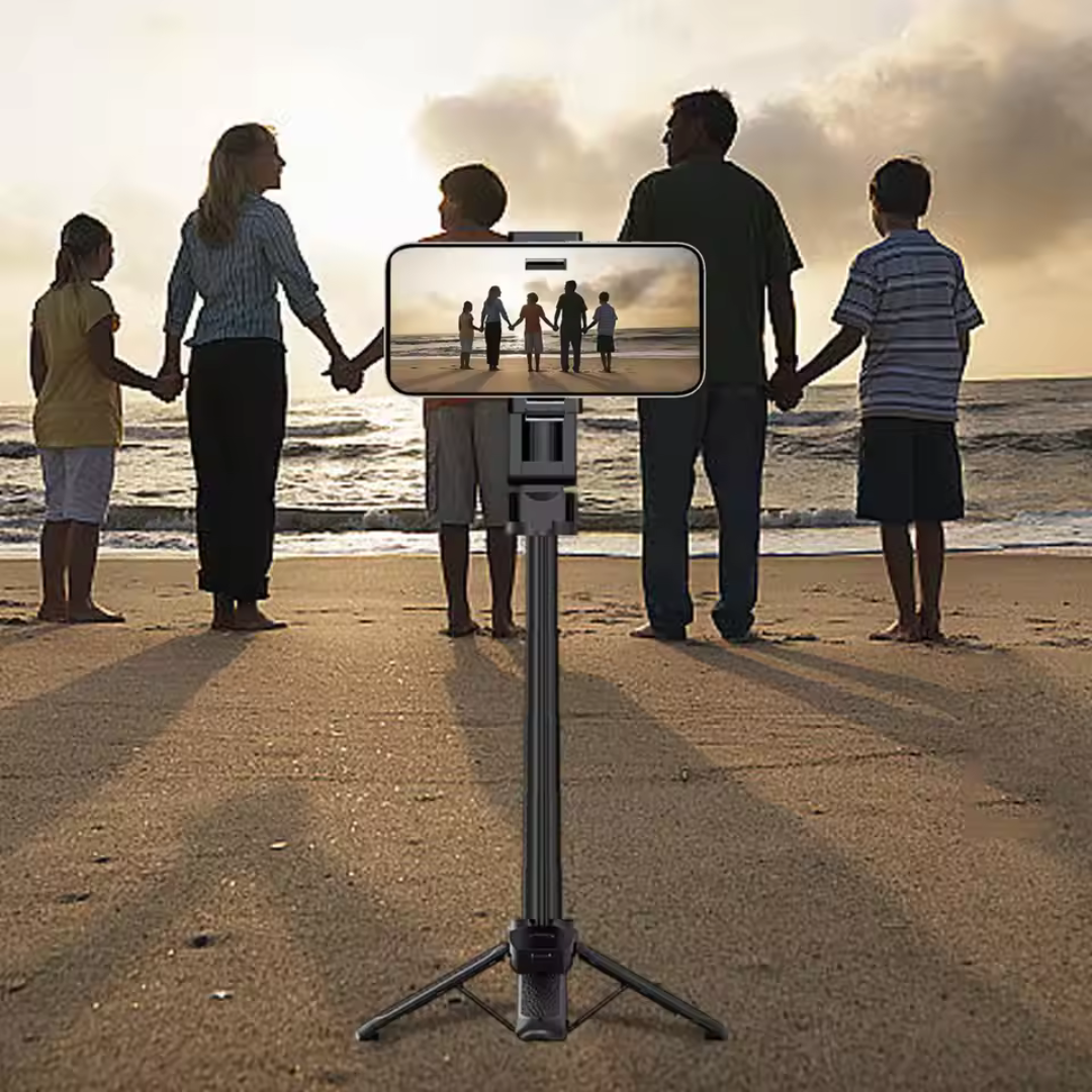 Handle Tripod Selfie Stick  With Wireless Remote