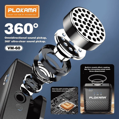 Plokama Wireless Lavalier Microphone