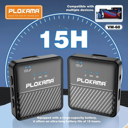 Plokama Wireless Lavalier Microphone