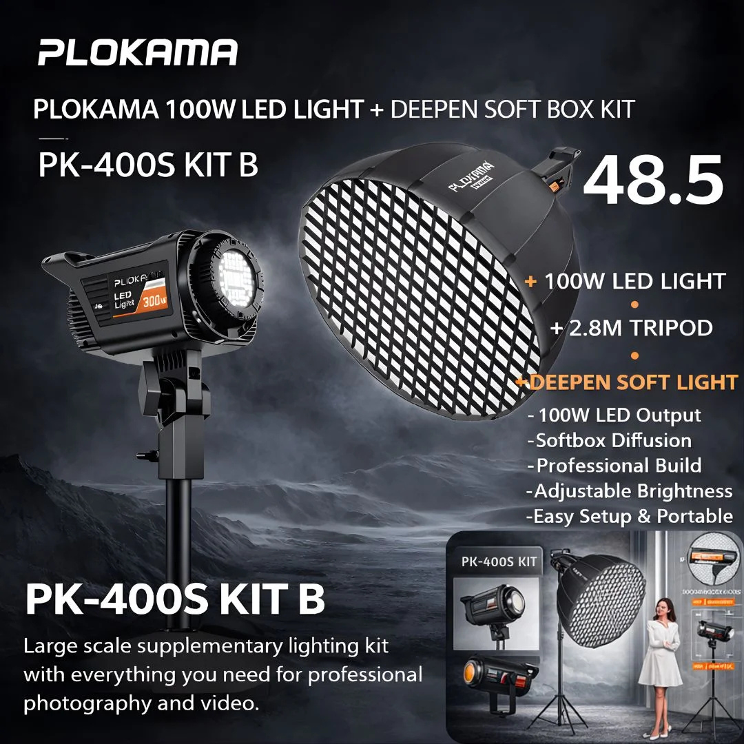 Plokama PK-400s Softbox Lighting Kit