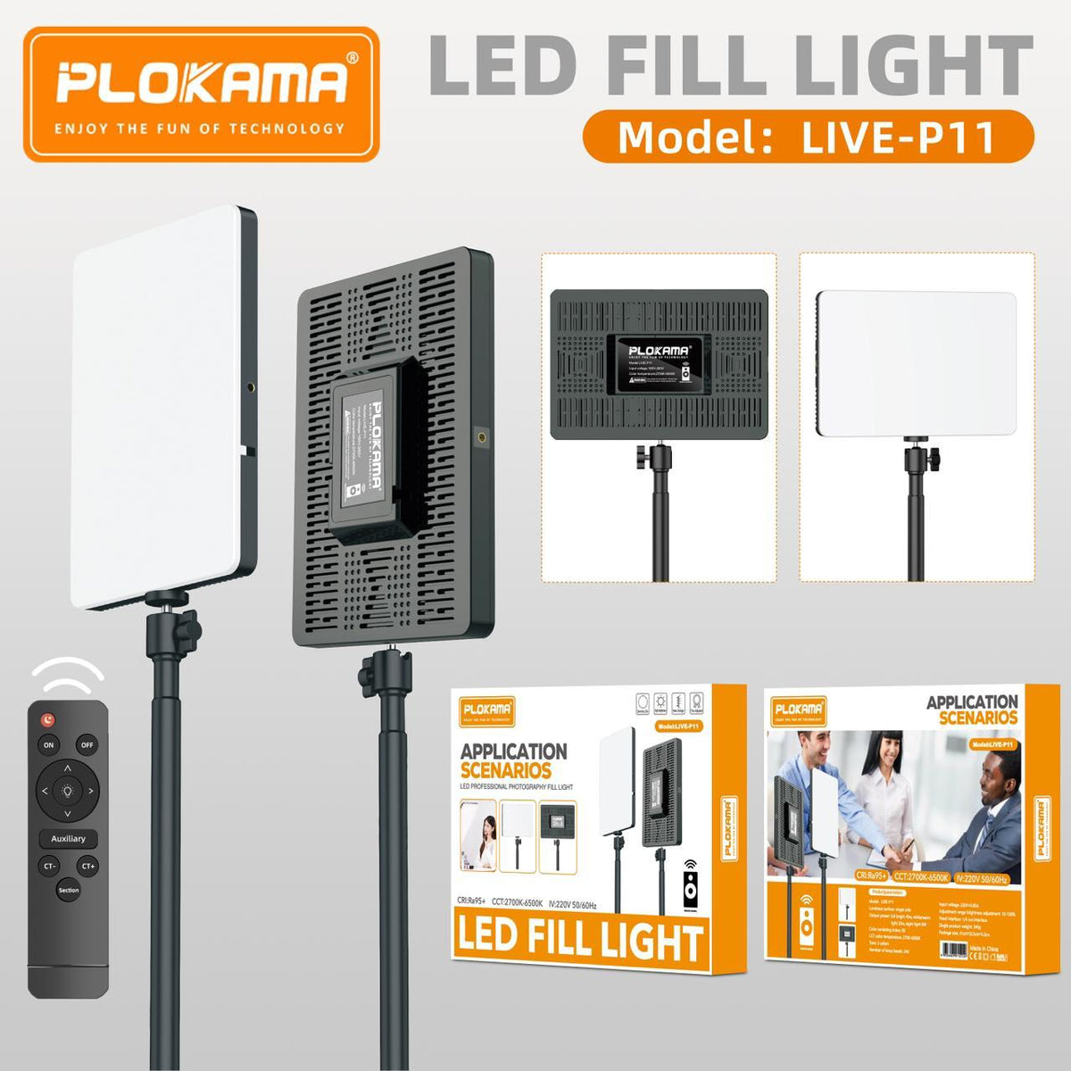 Plokama Professional Photography/Videography LED Fill Lights
