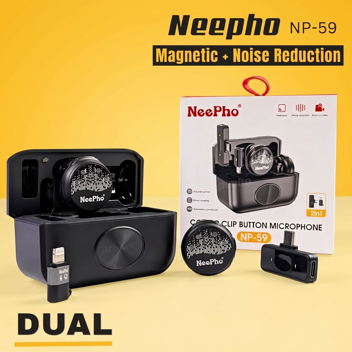 NeePho NP-59 Wireless Lavalier Microphone