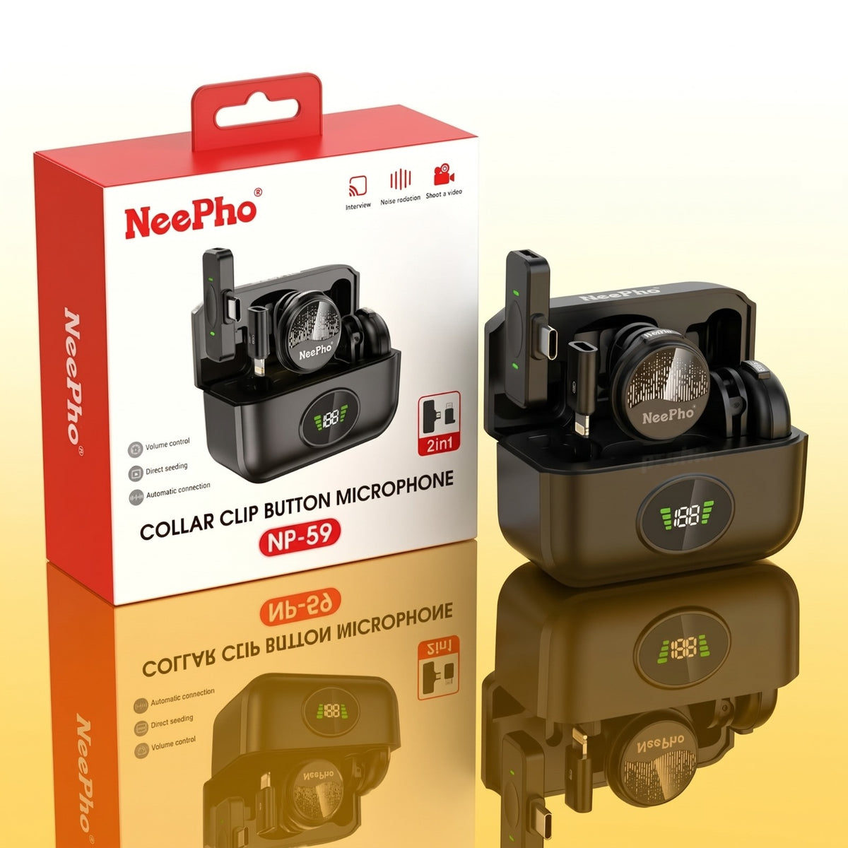 NeePho NP-59 Wireless Lavalier Microphone