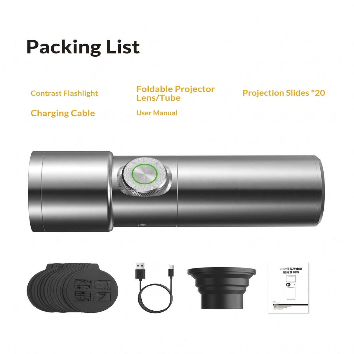 Professional Rechargeable LED Flashlight