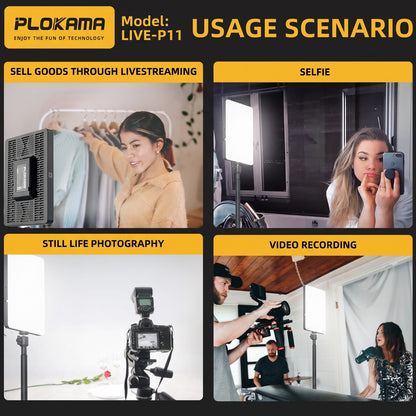 Plokama Professional Photography/Videography LED Fill Lights