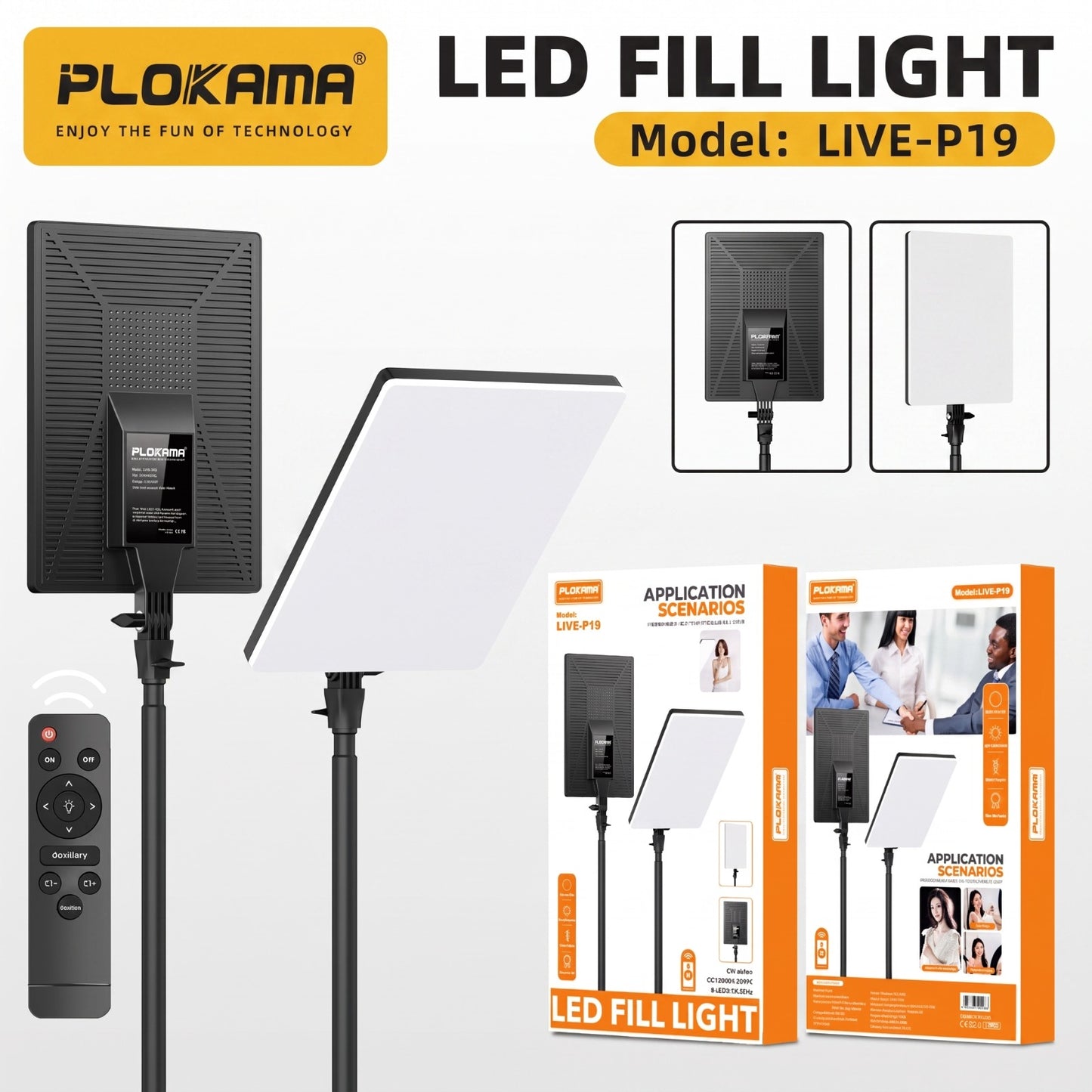 Plokama Professional Photography/Videography LED Fill Lights
