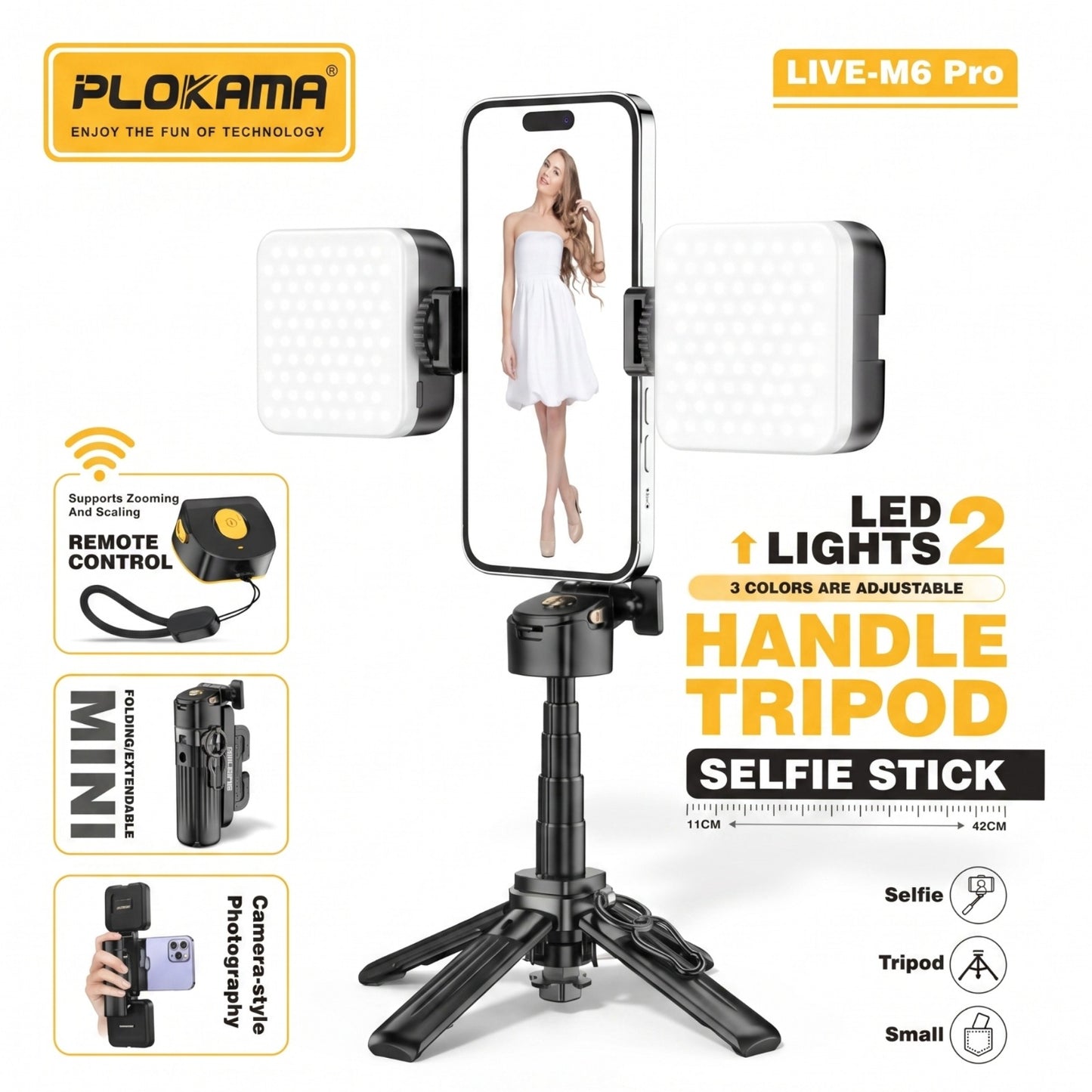 Handle Tripod Selfie Stick