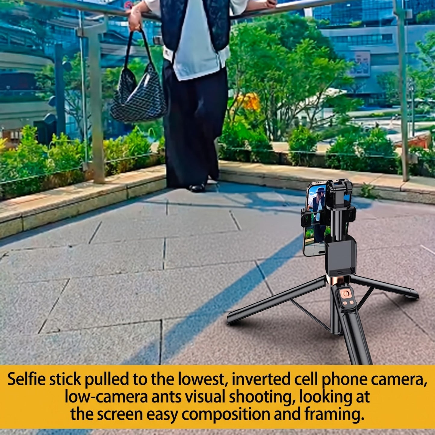 9in1 Selfie Stick with Mobile Phone Screen Projection