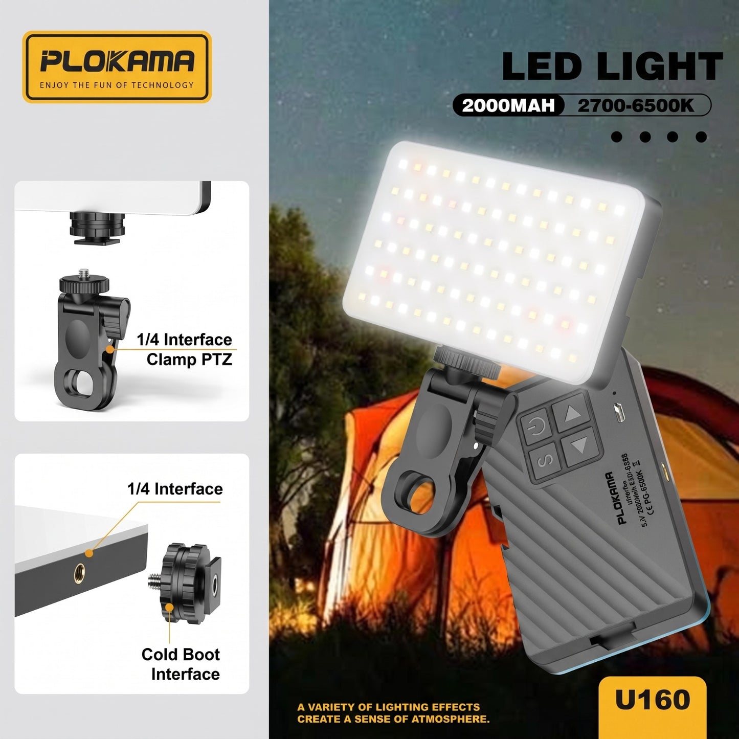 2 in 1 Led Rechargeable Light