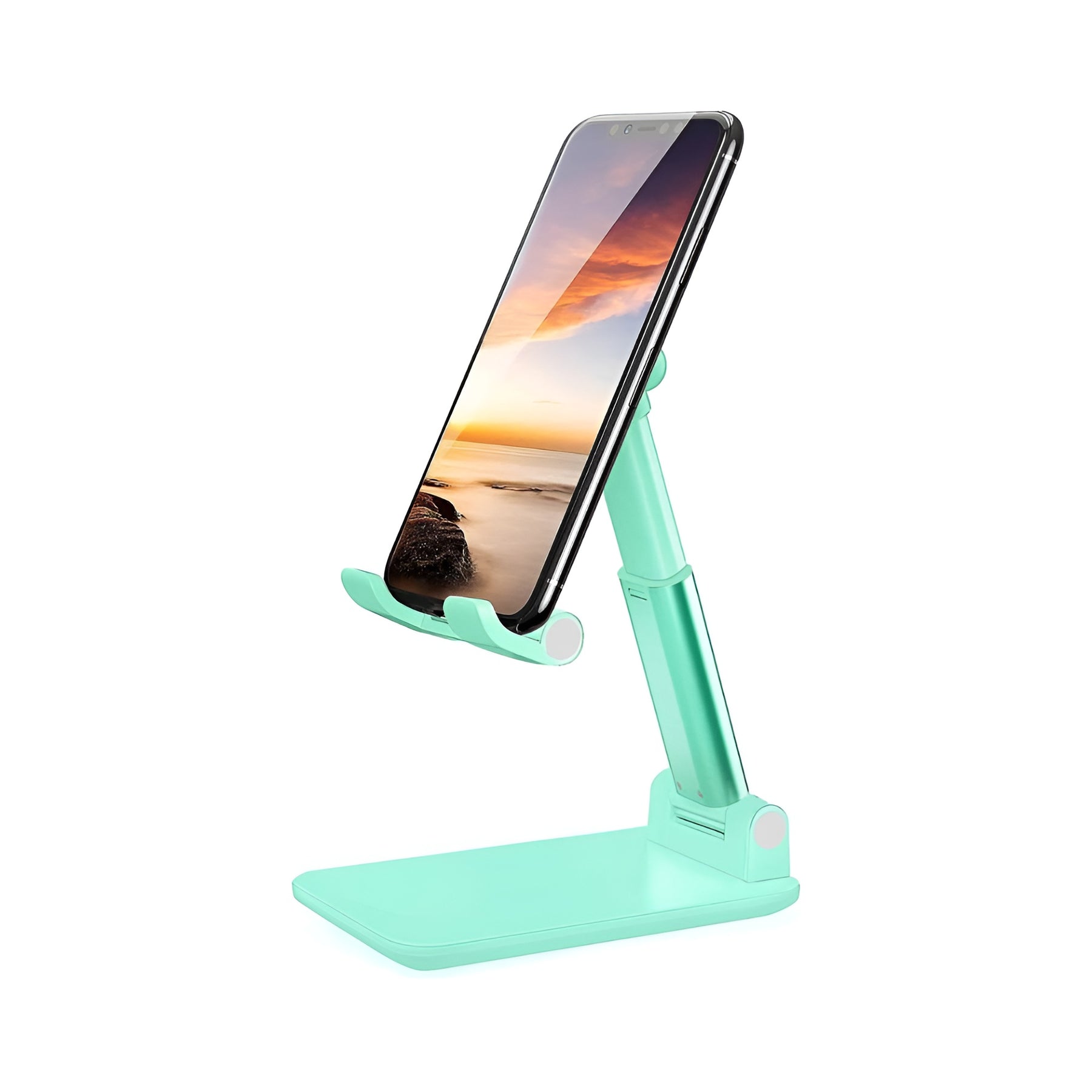 Sturdy Foldable and Adjustable Mobile Phone Stand with Charging Dock